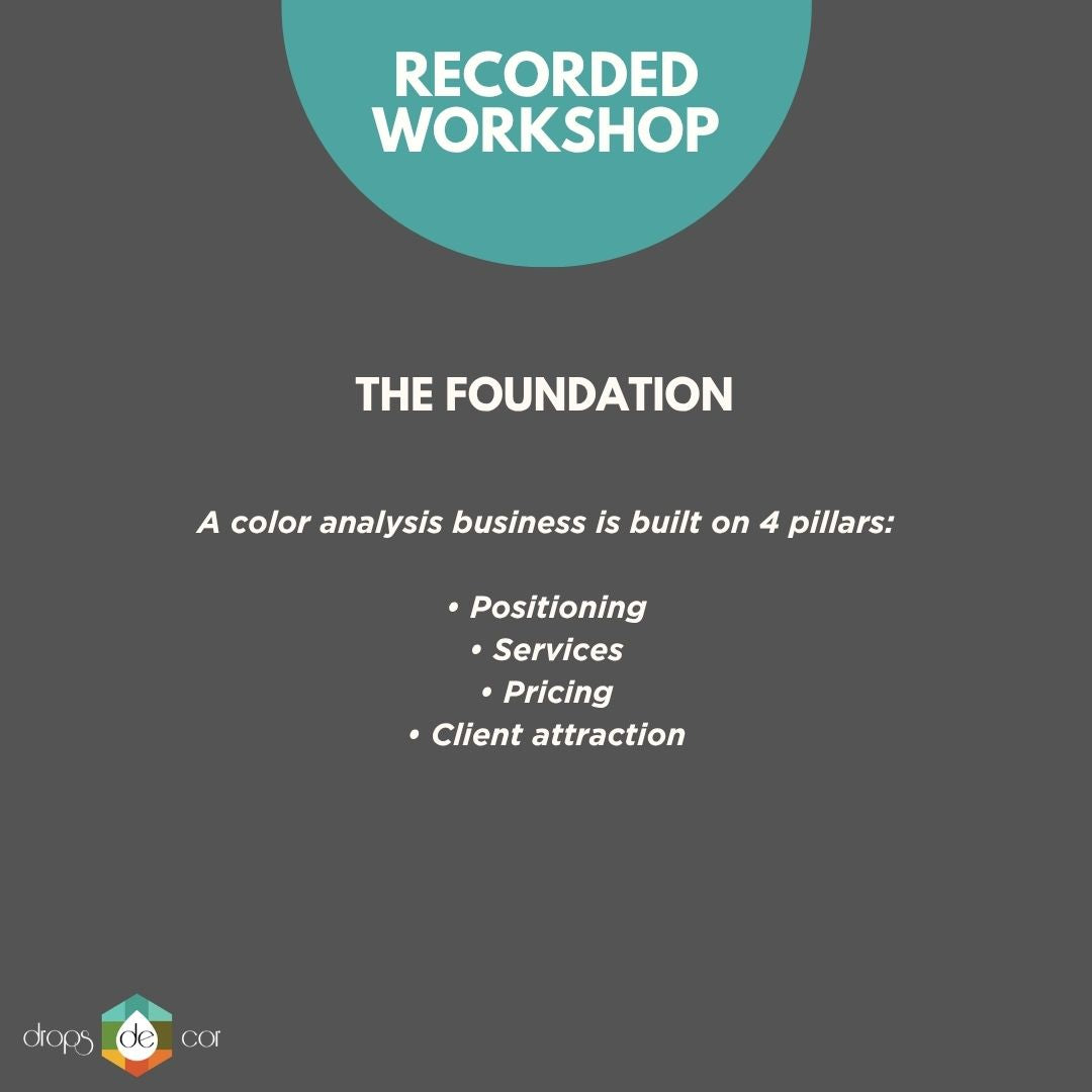 Building a Color Analysis Business - Online Course - On-Demand