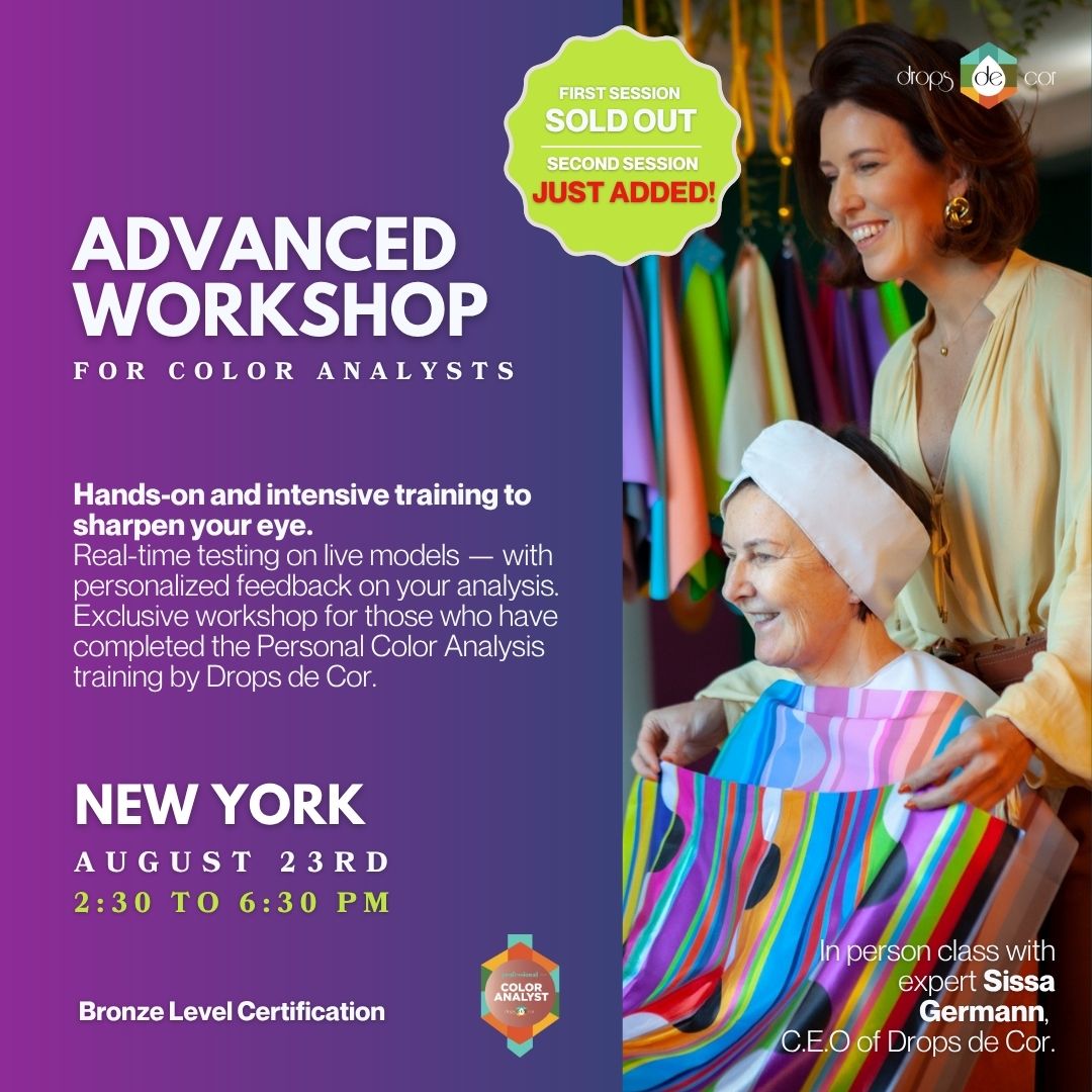 Advanced Workshop for Color Analysts - New York August 23rd - Second Session