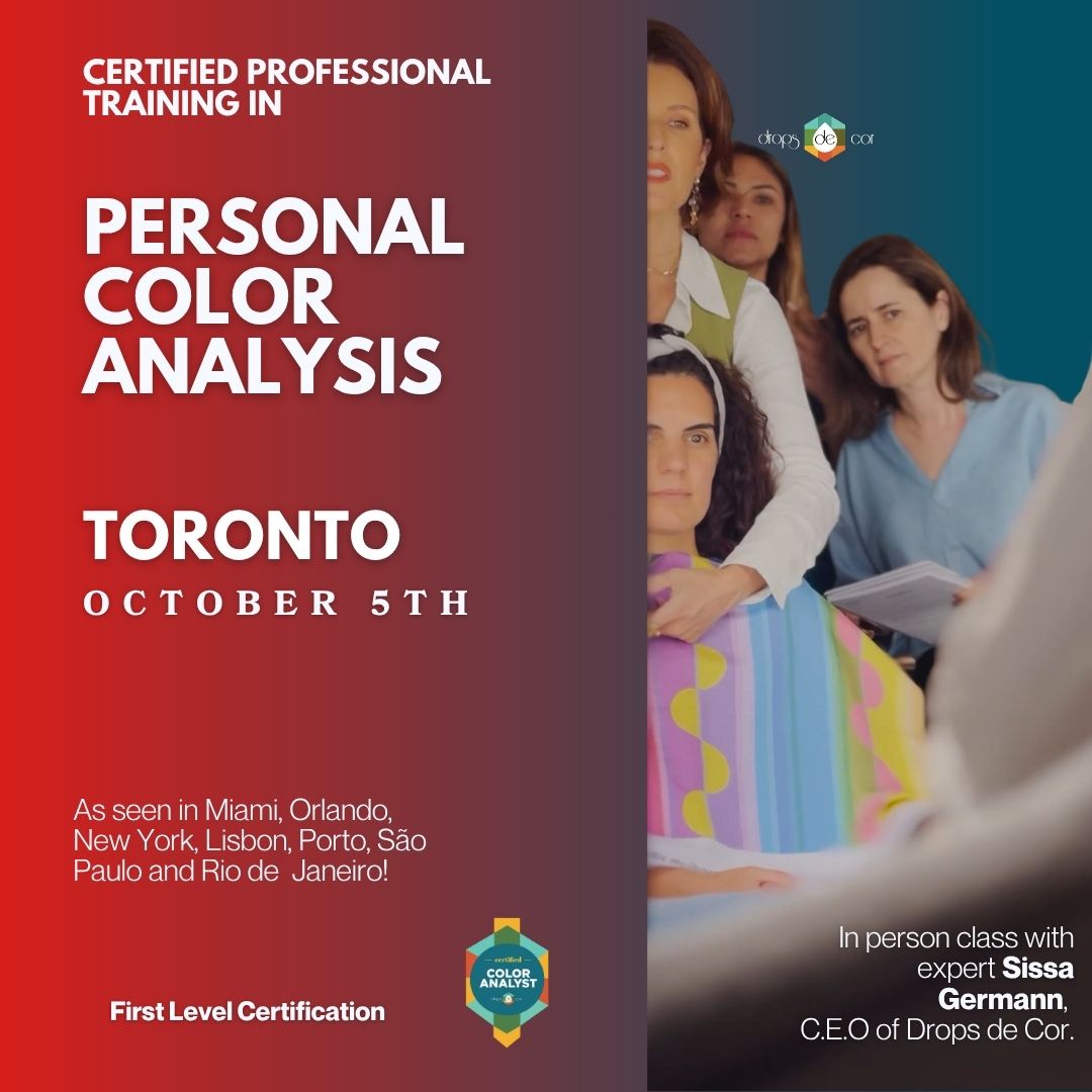 Color Analysis In Person Training Course - Toronto - October 5th