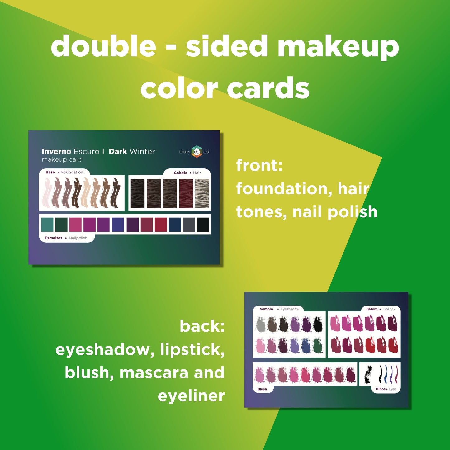 Makeup Color Cards - 12 Seasons Kit