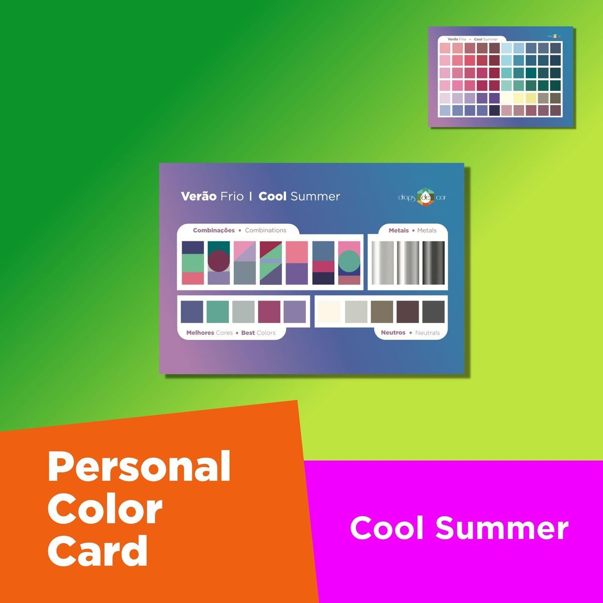 Personal Color Cards - Cool Summer