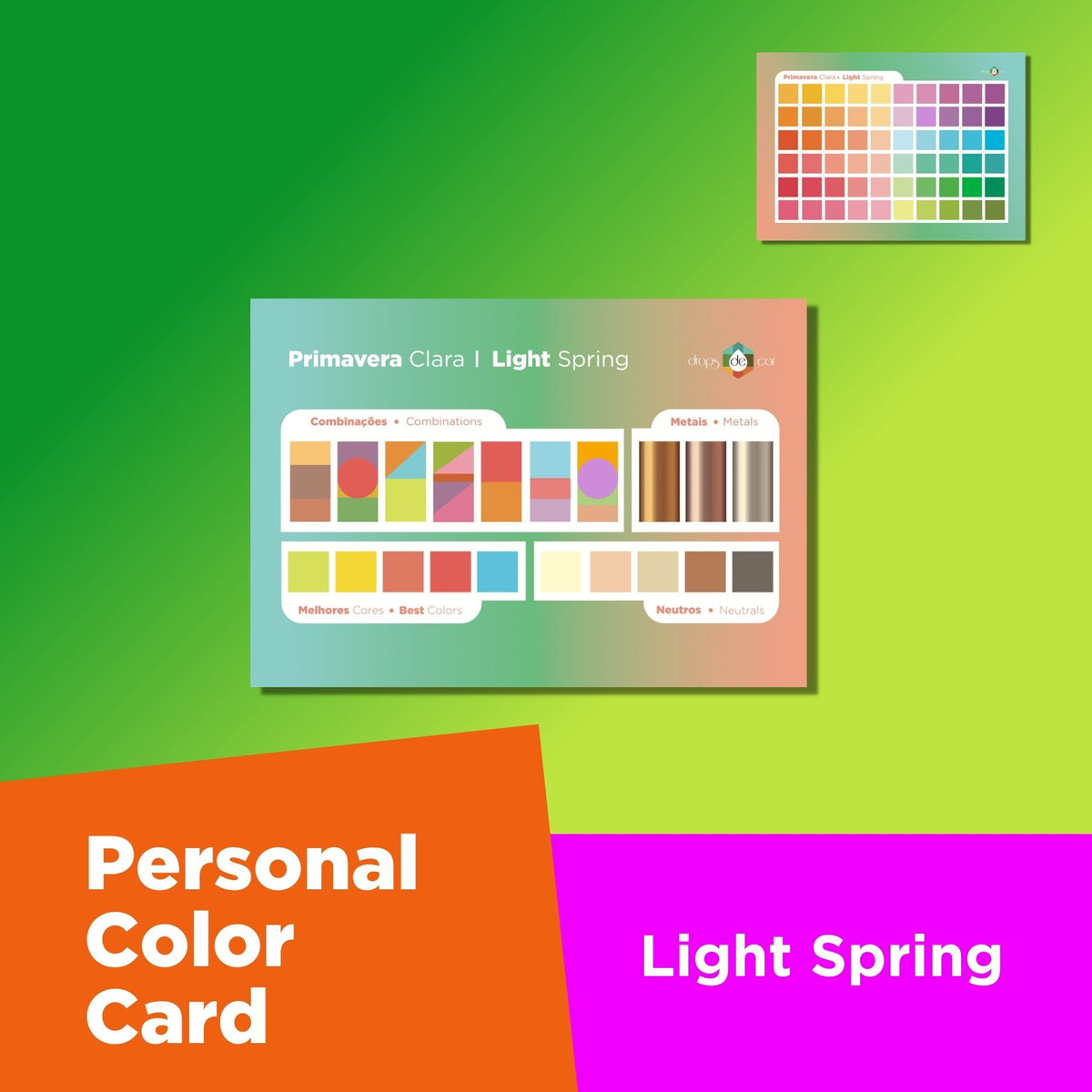 Personal Color Cards - Light Spring