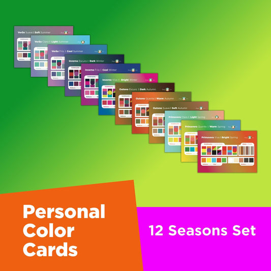 Personal Color Cards - 12 Seasons Kit