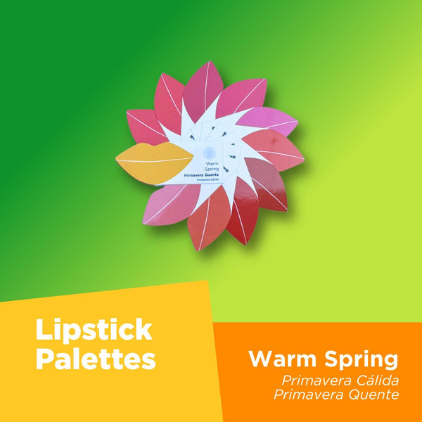 Lipstick Color Analysis Palette - Warm Spring