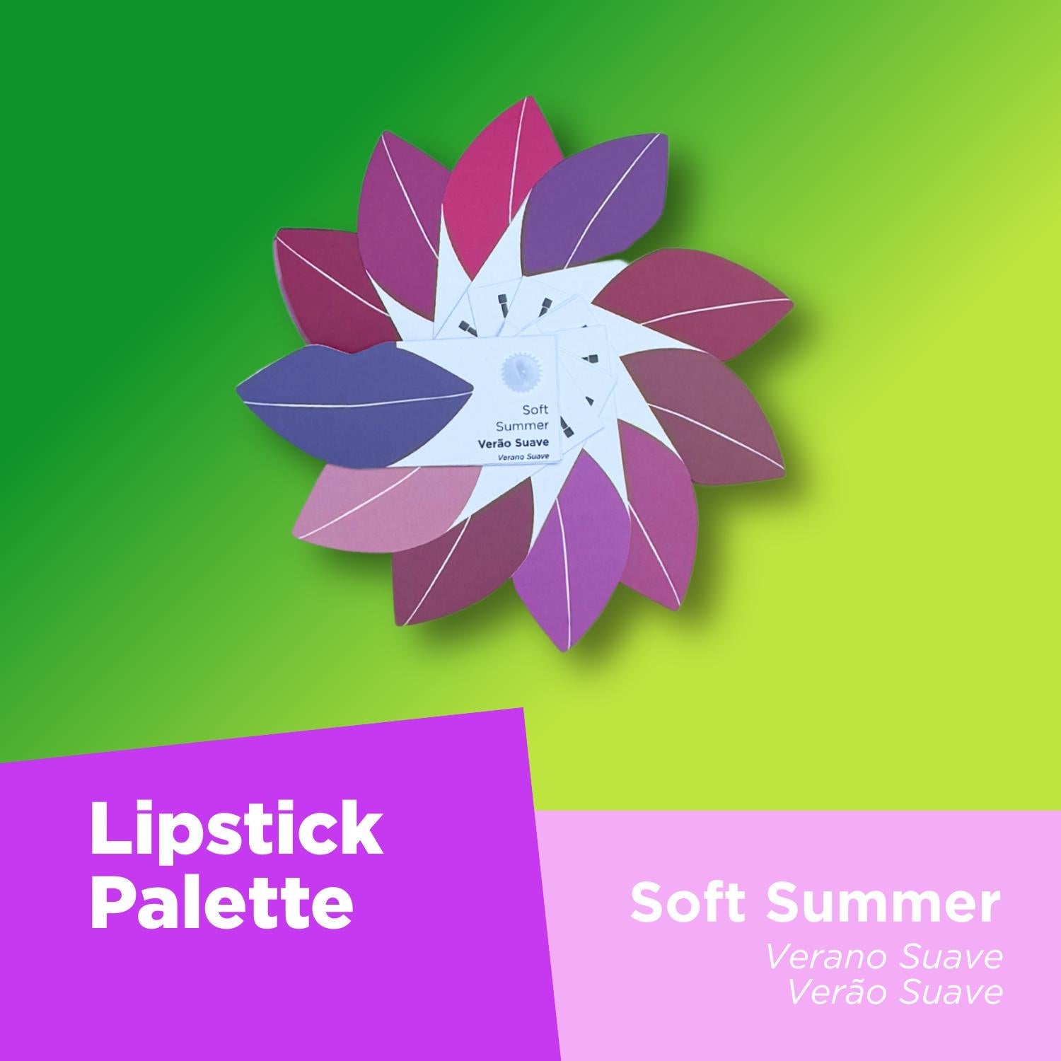 Lipstick Color Analysis Palette - Soft Summer