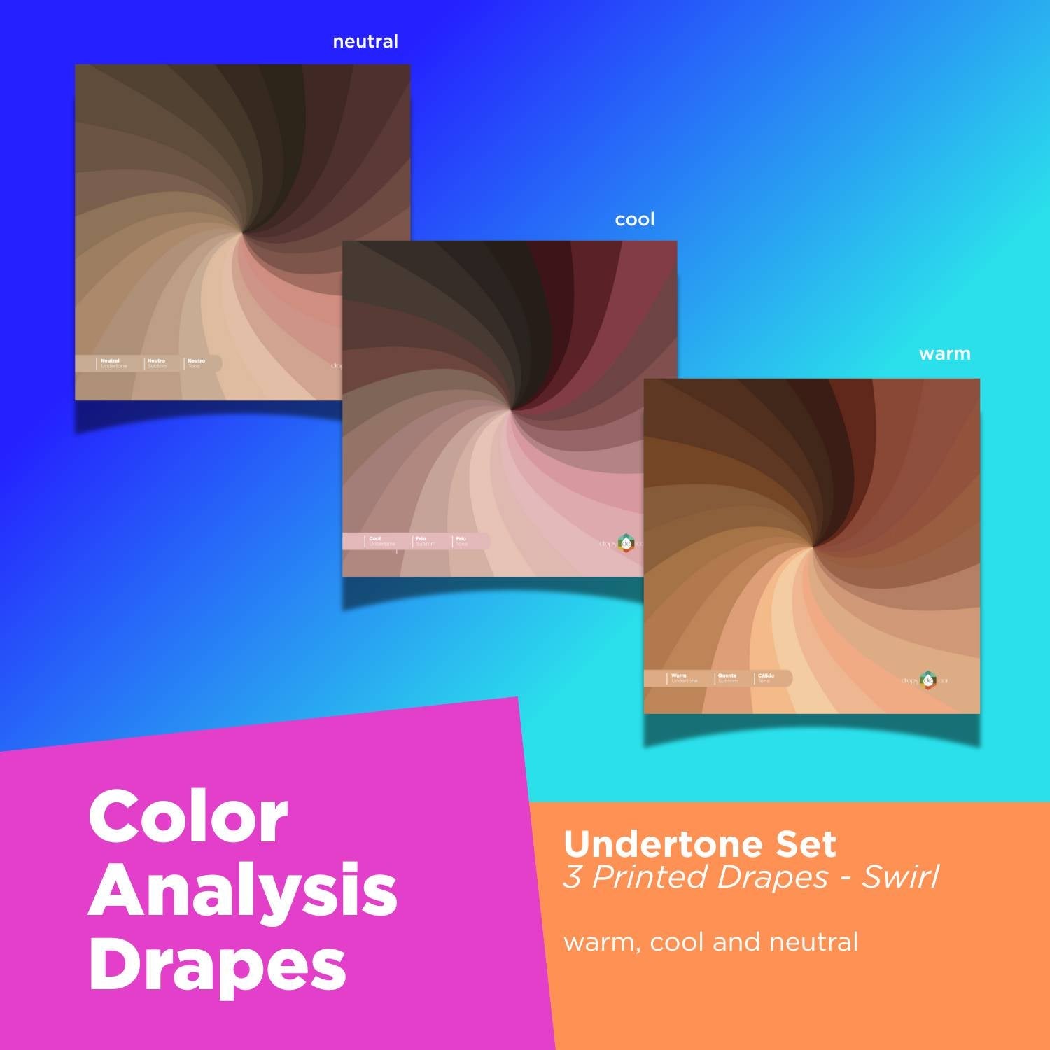 UNDERTONE DRAPES SET- PRINTED
