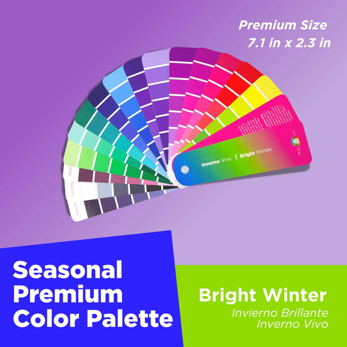 Seasonal Color Analysis Palette Premium  - Bright Winter