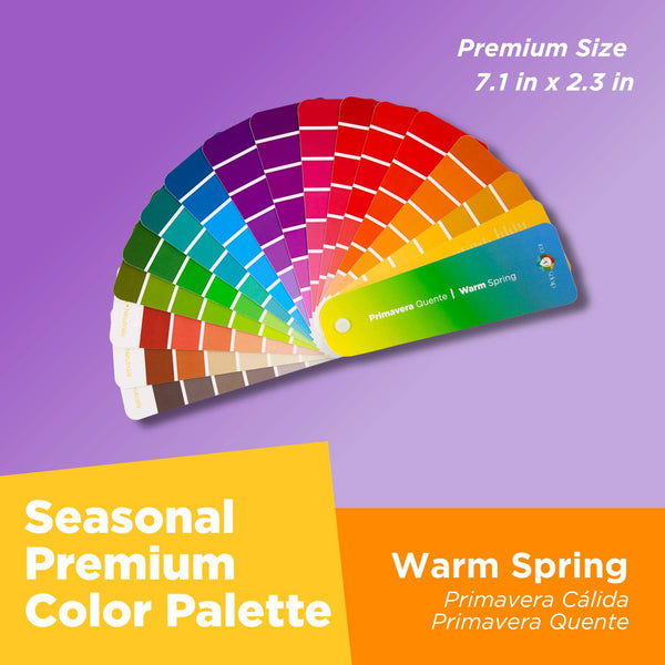 Seasonal Color Analysis Palette Premium  - Warm Spring