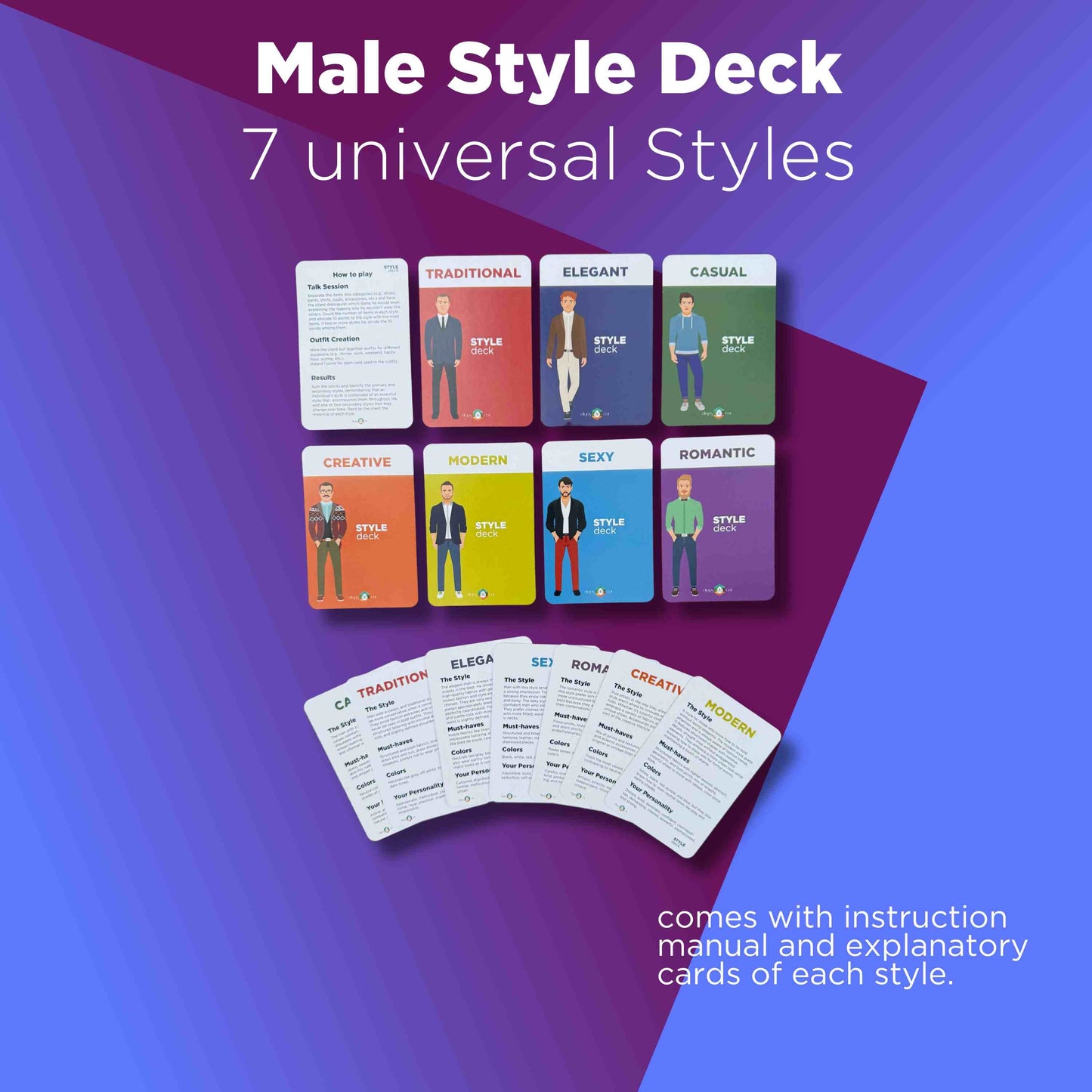 Style Deck - Male - 7 universal styles