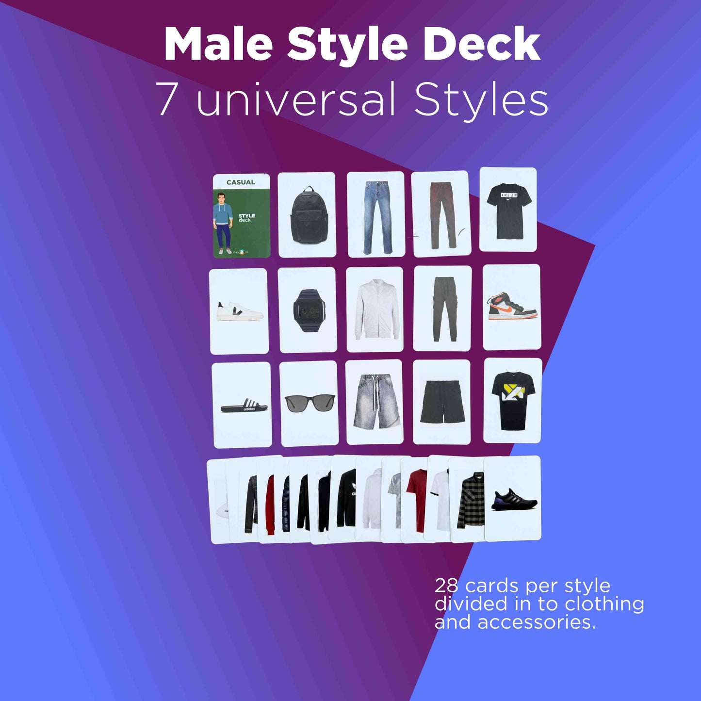 Style Deck - Male - 7 universal styles