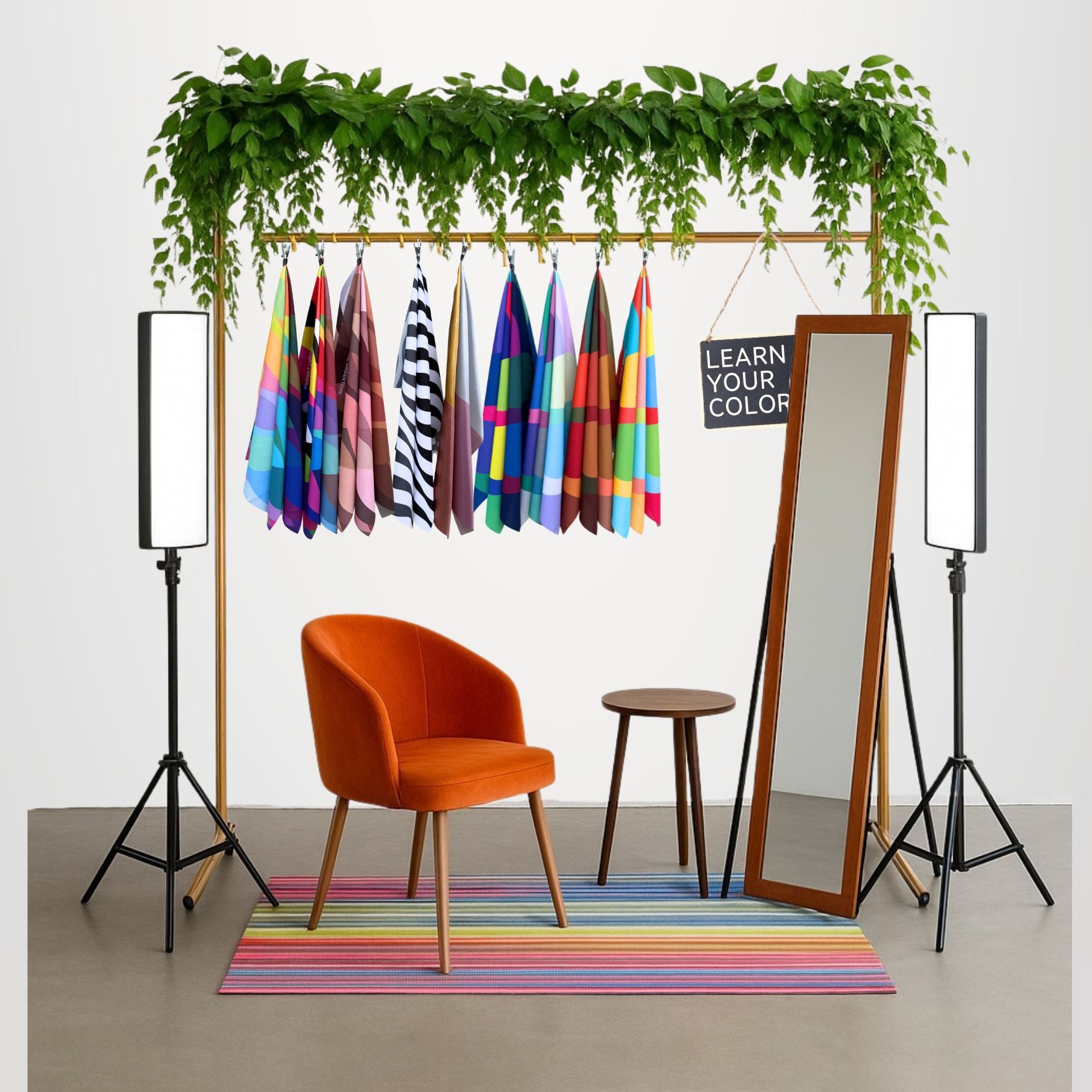 color analysis booth at event