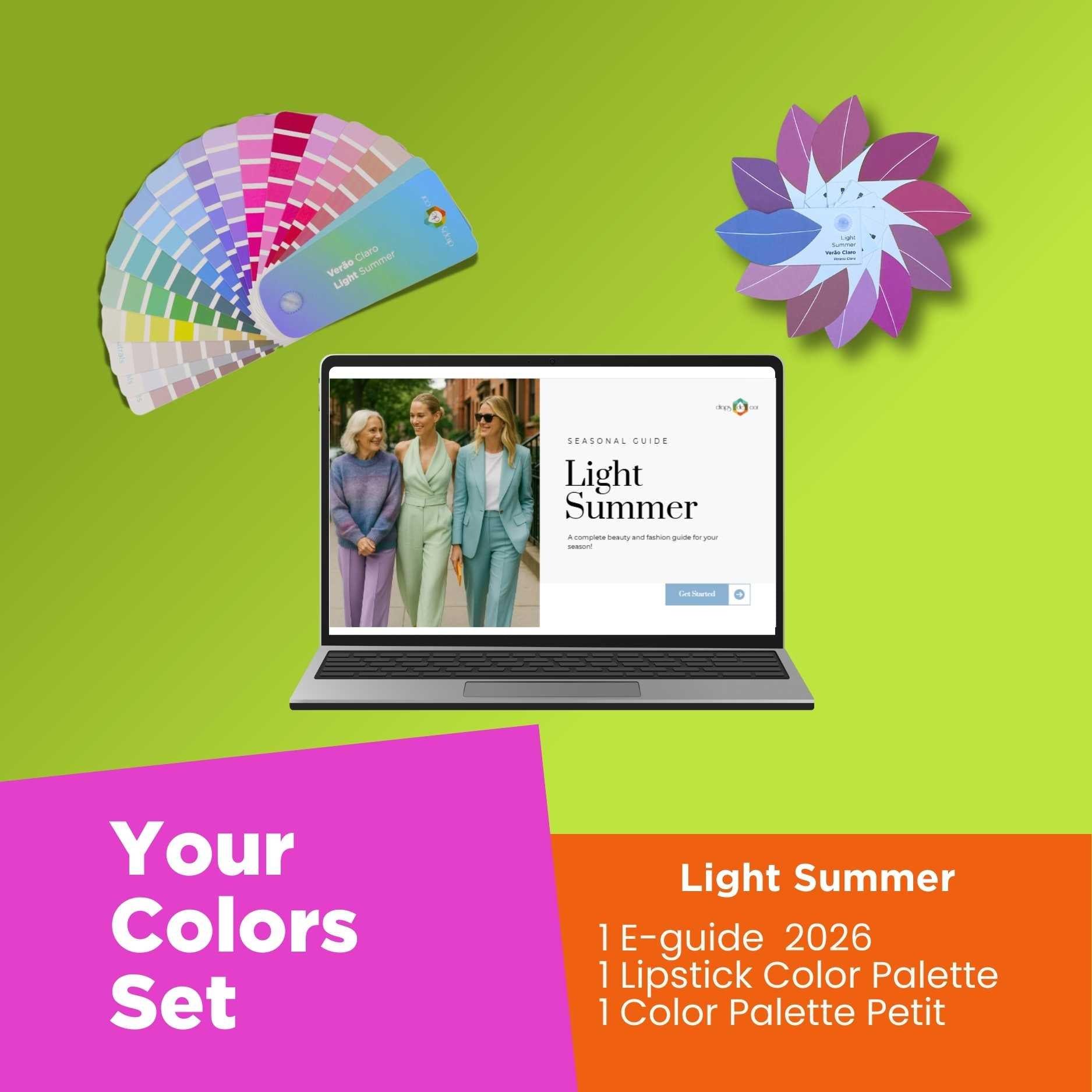 Your Colors Set - Light Summer | color analysis tools | Drops de Cor USA