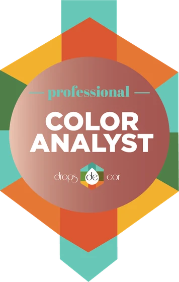 Drops de Cor badge: professional Color Analyst
