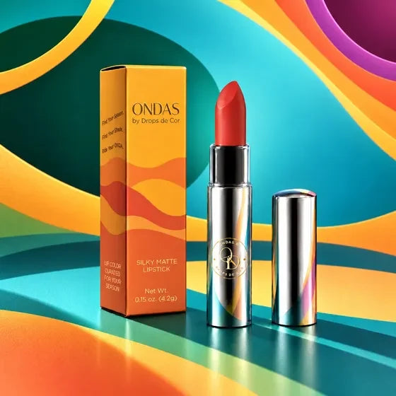 Beijo lipstick with its ONDAS carton