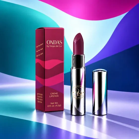 Mar lipstick with its ONDAS carton