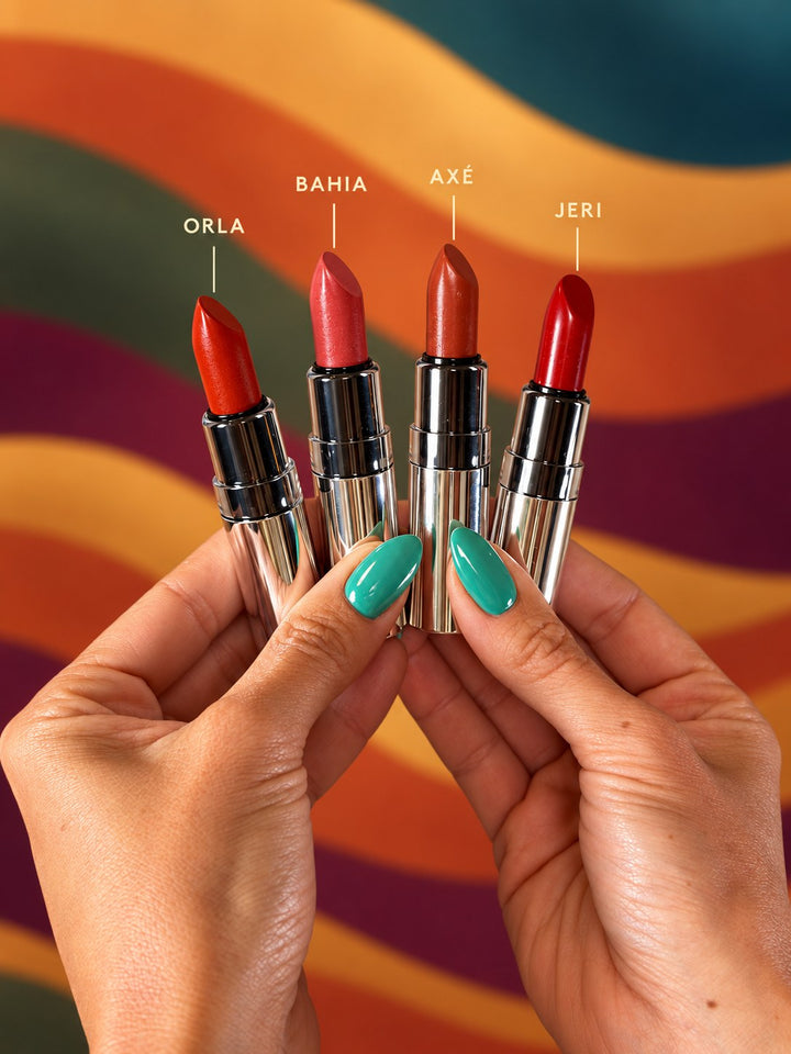 ONDAS Autumn lipsticks — the four shades